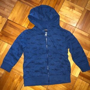 George Blue Hooded Sweatshirt with planes Pattern